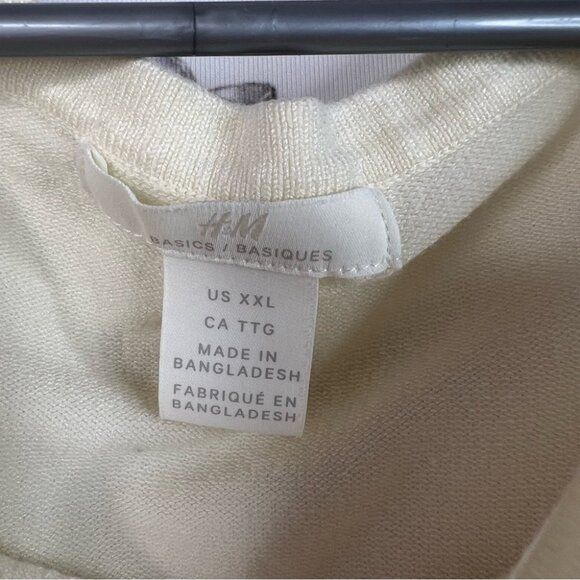 H&M sweater long sleeves stripes nautical Red and White Striped Blouse - Picture 6 of 7